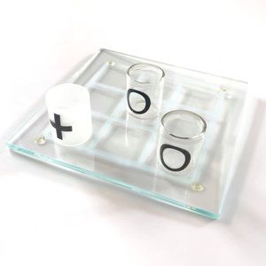 Adult Drinking Game Glass Tic Tac Toe Shots